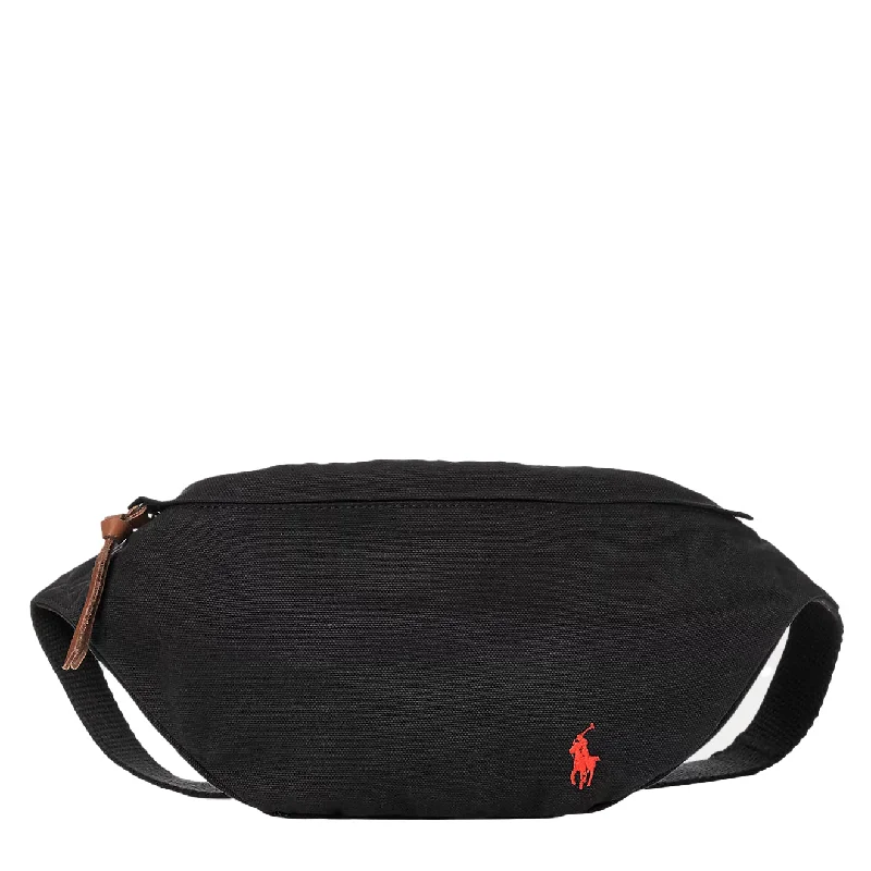 Men's jacquard woven polo shirts with intricate designsPolo Ralph Lauren Canvas Waistpack Polo Black