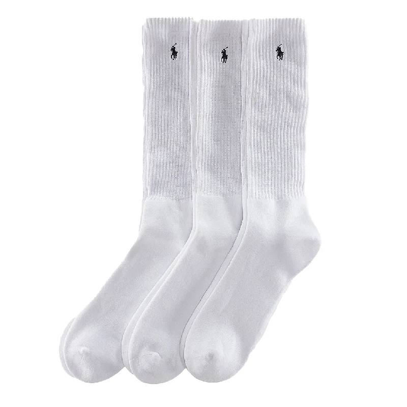 Polo Ralph Lauren Crew PP 3 Pack Socks White