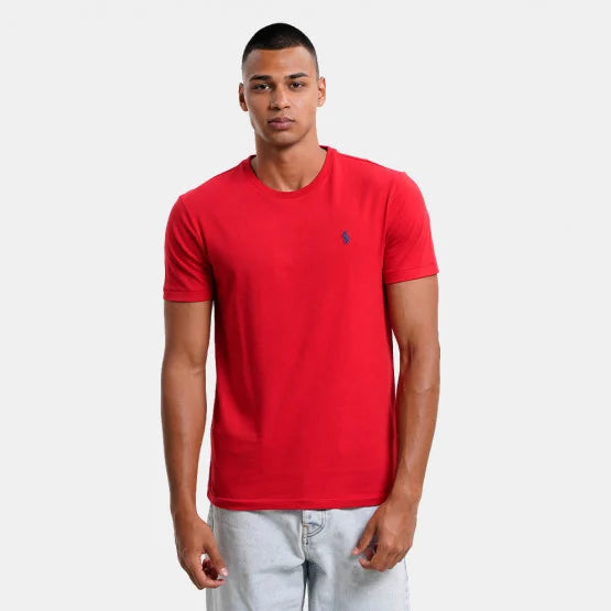 Men's plus - size pocket t - shirts with a classic lookPolo Ralph Lauren - Custom Slim Fit Jersey Crewneck T-Shirt - Red