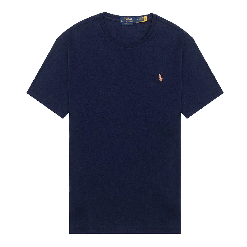 Men's UV - protection t - shirts for outdoor activities in the sunPolo Ralph Lauren Custom Slim Fit Soft Cotton T-Shirt Refined Navy