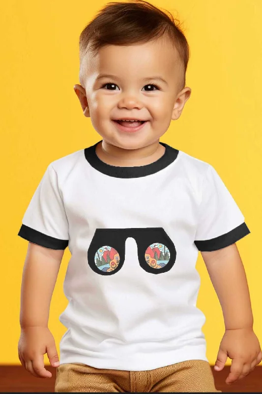 Polo Republica Kid's Tee Shirt with a patch of Glasses