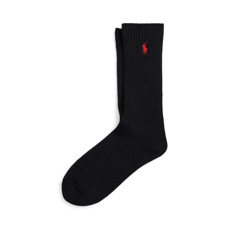 Polo Ralph Lauren - Cotton Blend Crew Socks - Black