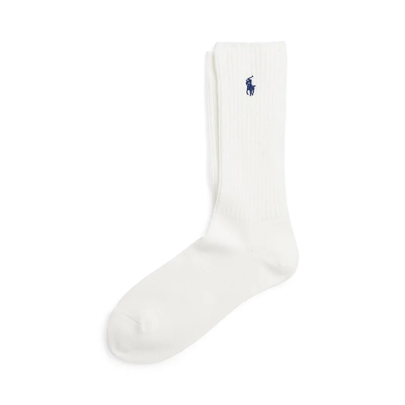 Polo Ralph Lauren - Cotton Blend Crew Socks - White