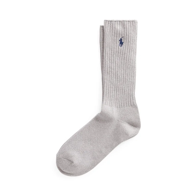 Polo Ralph Lauren - Cotton Blend Crew Sock - Light Grey