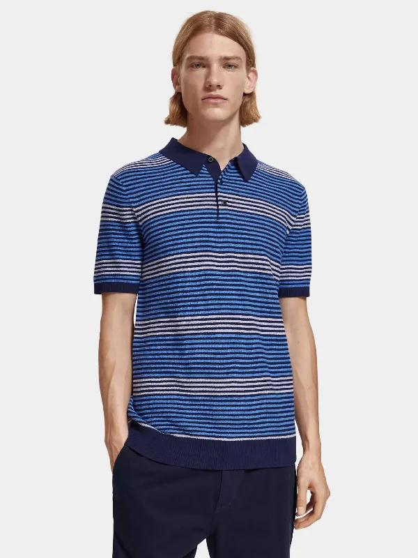 Men's color - block polo shirts with a bold fashion statementRegular-fit striped polo shirt