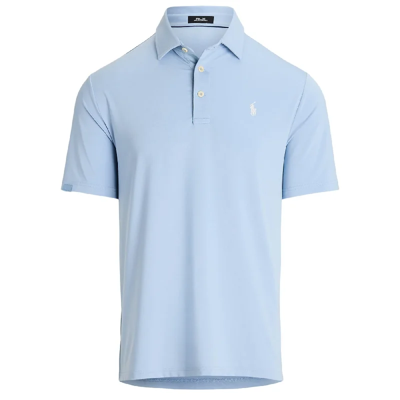 Men's slim fit short sleeve polo shirts with contrast collarsRLX Airflow Jersey Polo Estate Blue - AW24