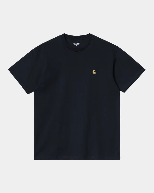 Men's mock - neck t - shirts with a modern and sleek styleChase T-Shirt | Dark Navy