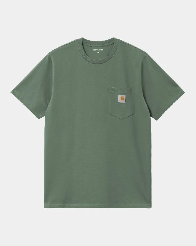 Men's button - front t - shirts with a unique artistic printPocket T-Shirt | Duck Green