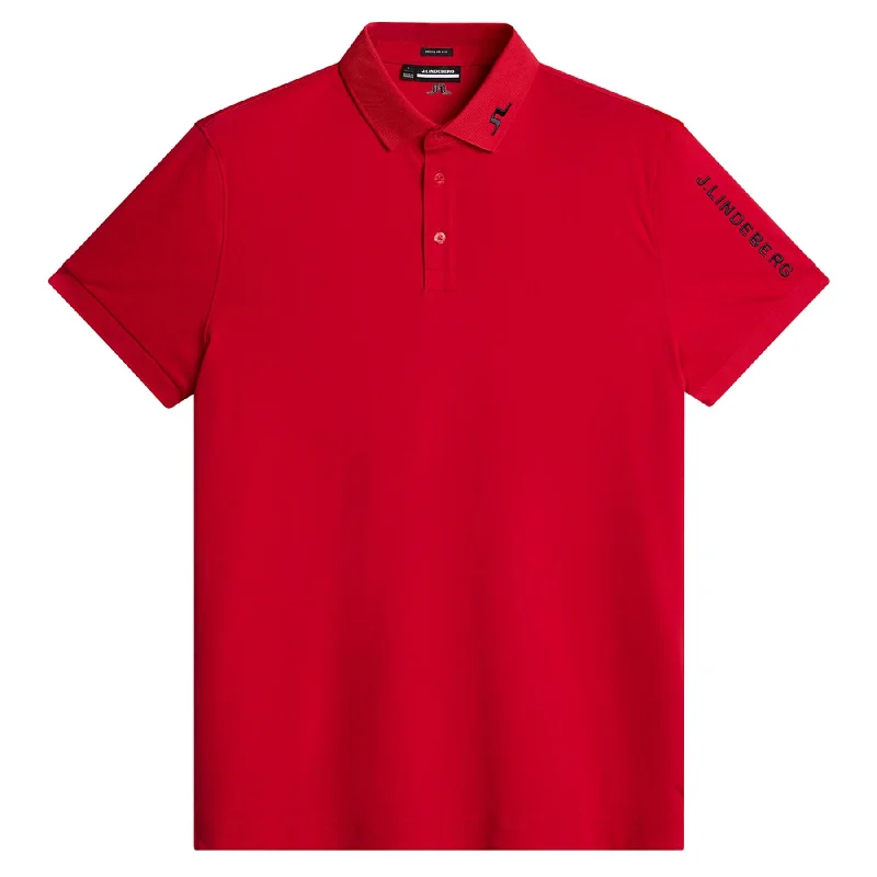 Men's plus size golf polo shirts in moisture wicking fabricTour Tech Regular Fit Polo Barbados Cherry - AW24