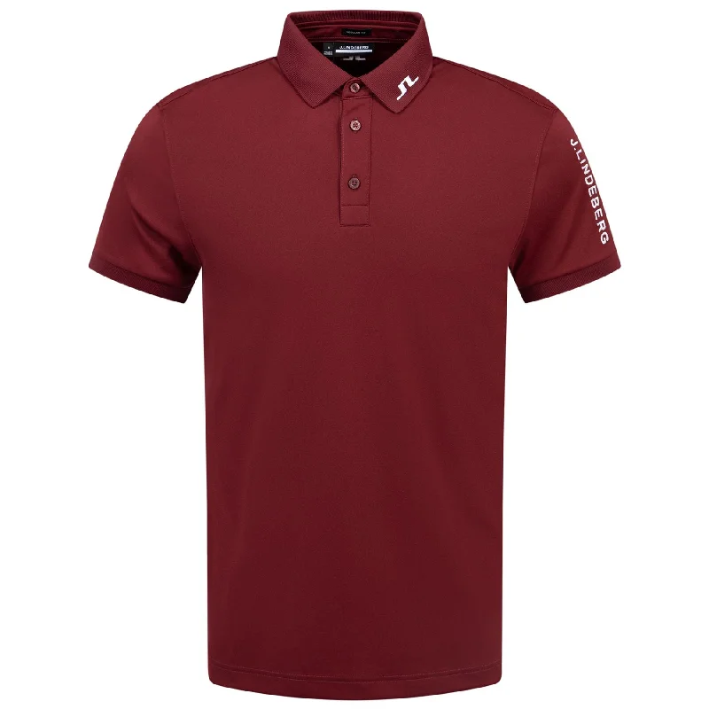 Men's quick - dry polo shirts for water sports activitiesTour Tech Regular Fit Polo Cabernet - AW24